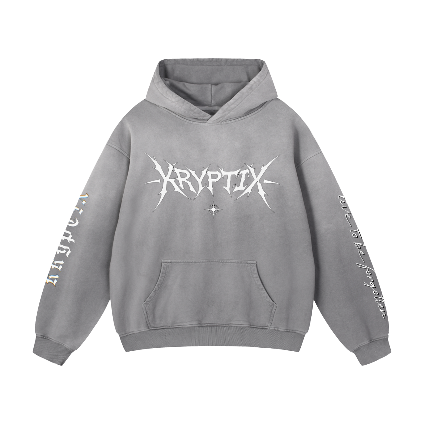 Kryptix-Heavyweight Sunfade Baggy Hoodie