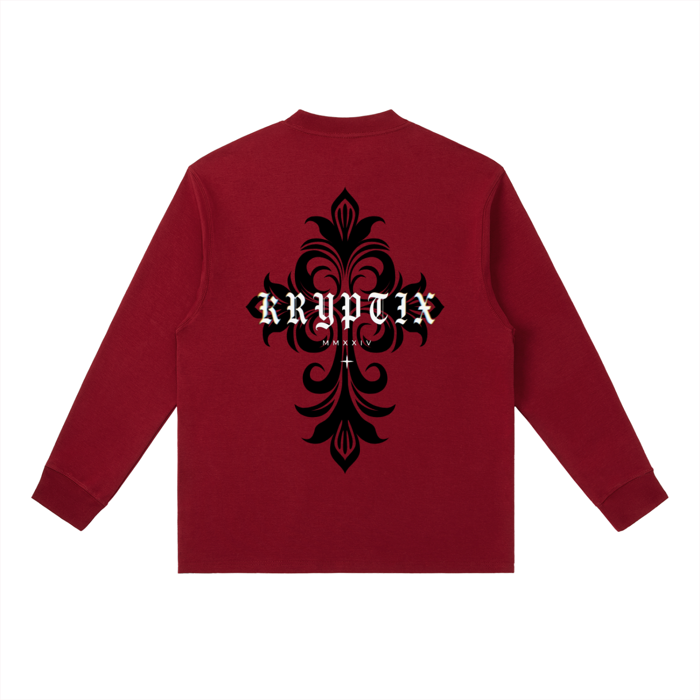 Krpytix-Crewneck Long-Sleeve T-Shirt