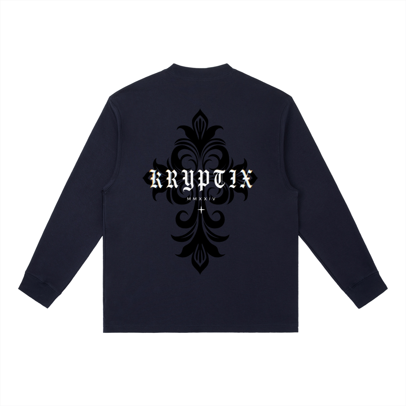 Krpytix-Crewneck Long-Sleeve T-Shirt