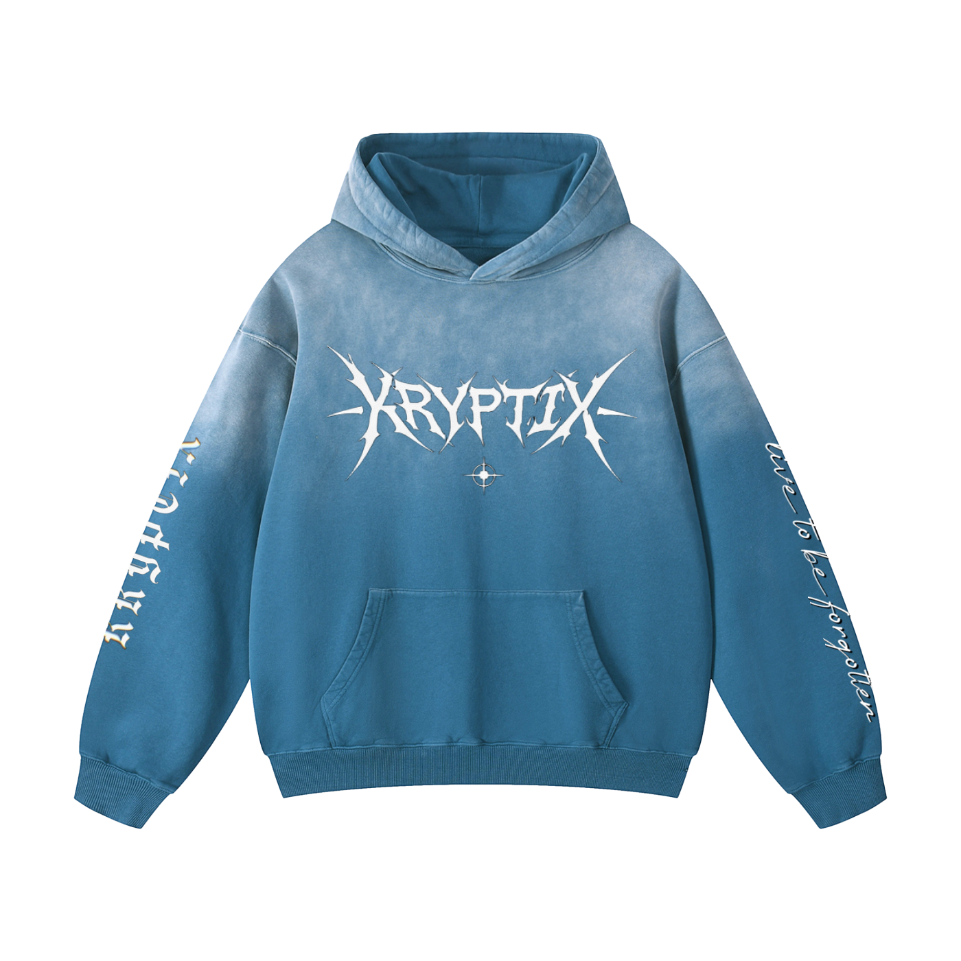 Kryptix-Heavyweight Sunfade Baggy Hoodie