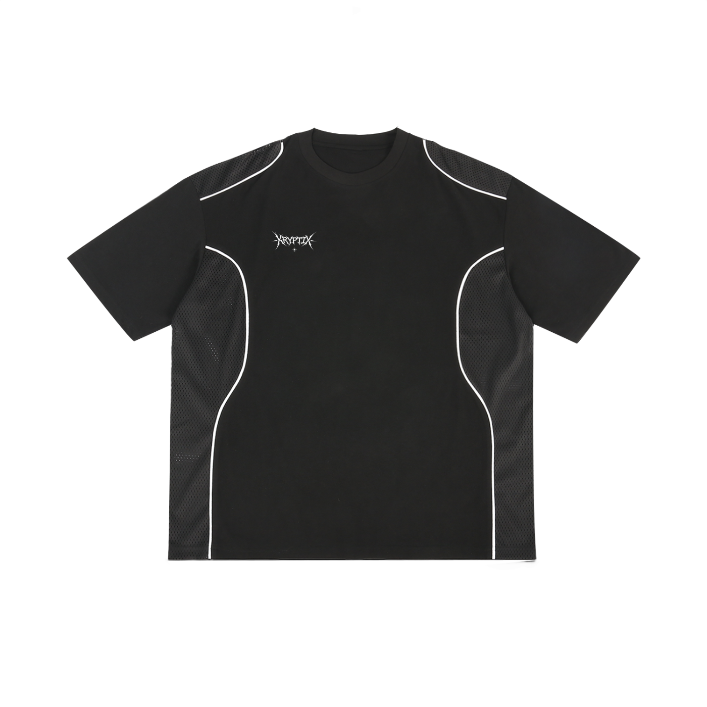 Kryptix-Contrast Piped Panel T-Shirt