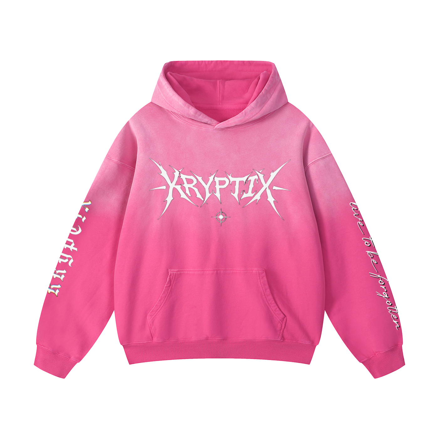 Kryptix-Heavyweight Sunfade Baggy Hoodie