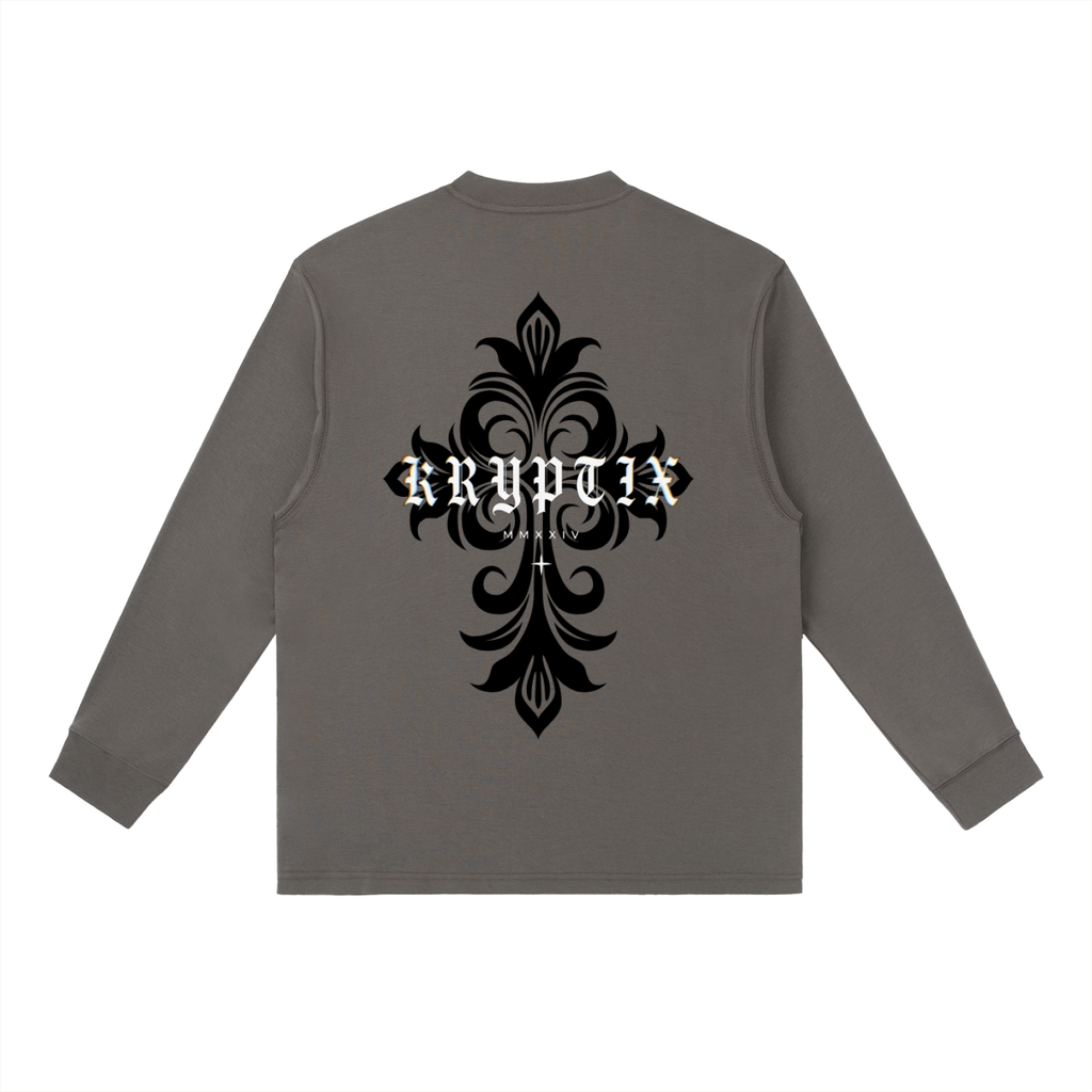 Krpytix-Crewneck Long-Sleeve T-Shirt